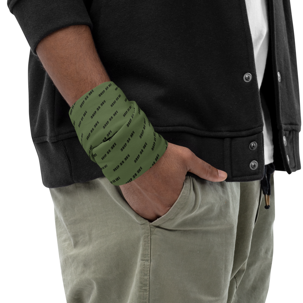 CRXWN | Drip or Dye | HUES Season 1 Back 2 Basics Custom Racer Stripes 3-in-1 UNISEX Gaiter Zoom Olive Martini