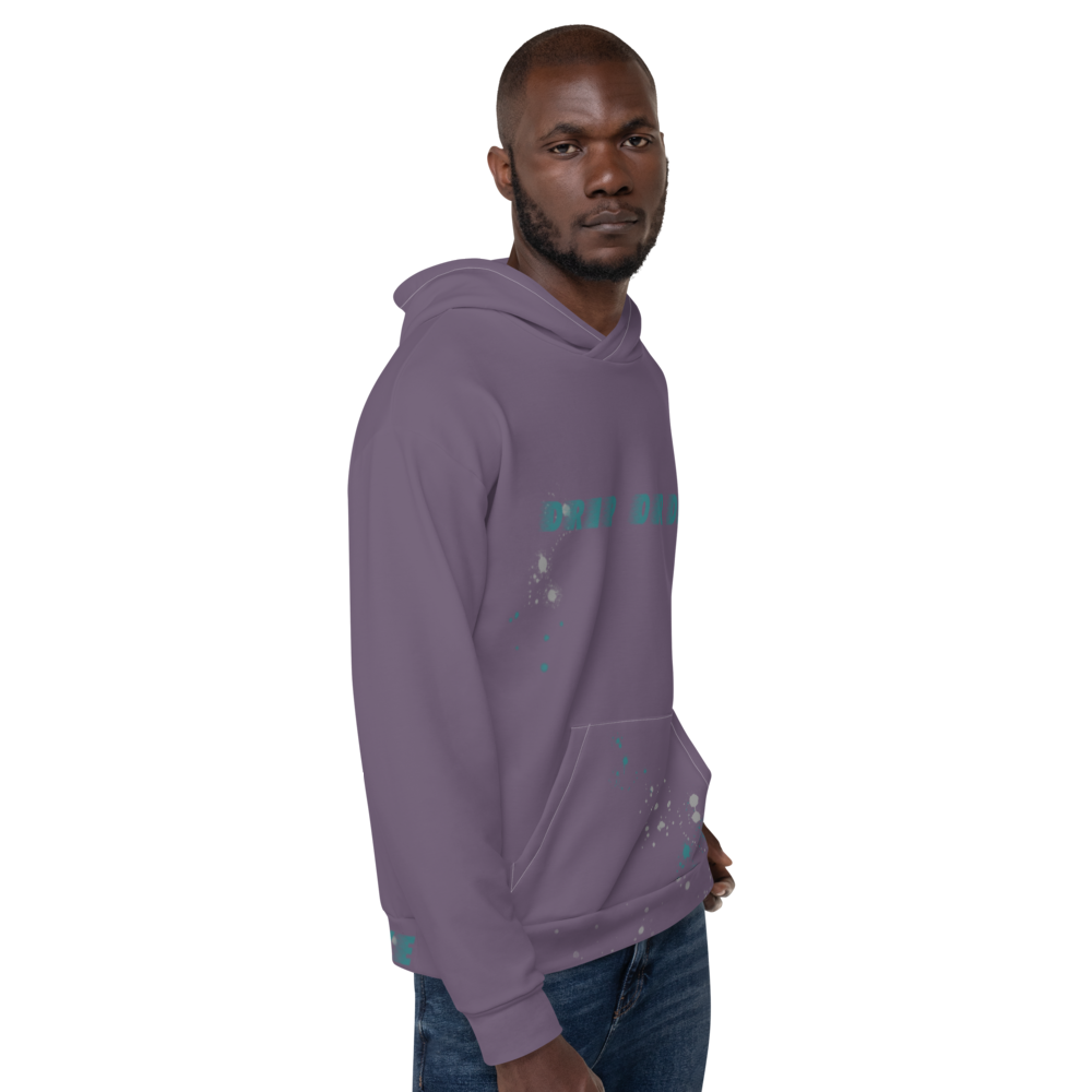 CRXWN | Drip or Dye | HUES Season 1 Back 2 Basics Unisex Comfort Hoodie Stripes N' Zoom Splatter Purple Haze