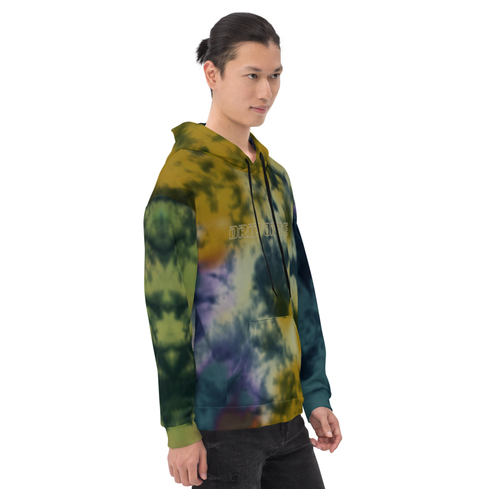 CRXWN | Drip or Dye | Tie Dye Season of Love 1 Cosmic Prophet Custom Unisex Hoodie and the Heavens Parted Color Cloud Golden Rays of Alchemy