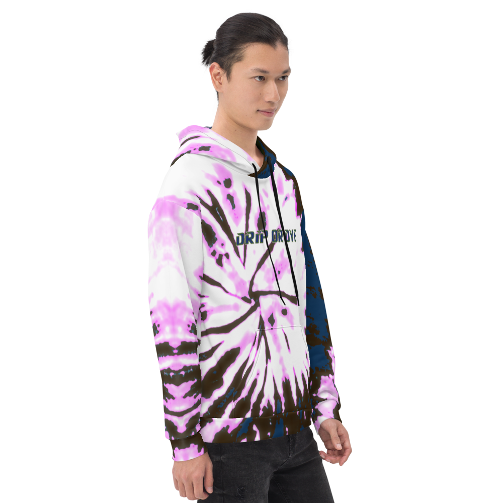 CRXWN | Drip or Dye | Tie Dye Season of Love 1 Cosmic Prophet Custom Unisex Digital Spider Spiral Deep Blue Royal