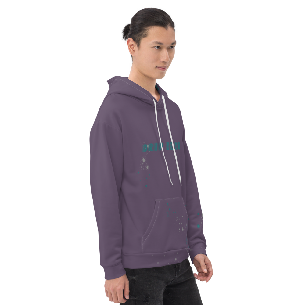 CRXWN | Drip or Dye | HUES Season 1 Back 2 Basics Unisex Comfort Hoodie Stripes N' Zoom Splatter Purple Haze