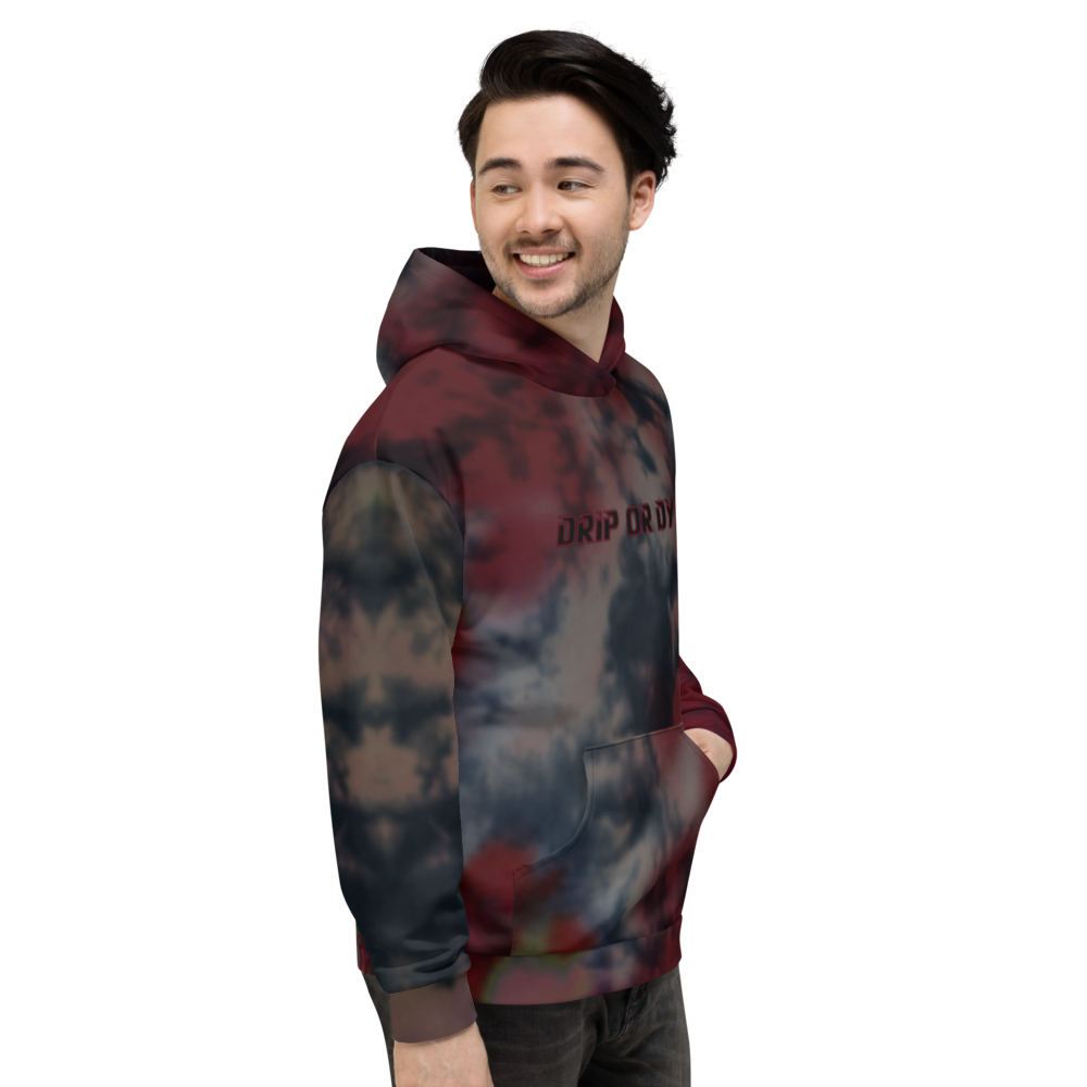 CRXWN | Drip or Dye | Tie Dye Season of Love 1 Cosmic Prophet Custom Unisex Hoodie and the Heavens Parted Color Cloud Super Neutral Marooned
