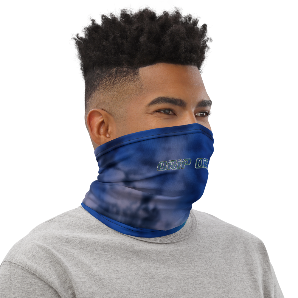 CRXWN | Drip or Dye | Tye Dye Season of Love 1 Cosmic Prophet Custom 3-in-1 UNISEX Gaiter Heavenly Color Clouds Hyper Royal Blue Ocean