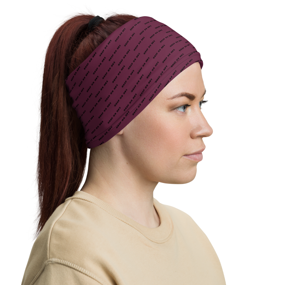 CRXWN | Drip or Dye | HUES Season 1 Back 2 Basics Custom Racer Stripes 3-in-1 UNISEX Gaiter Zoom Maroon