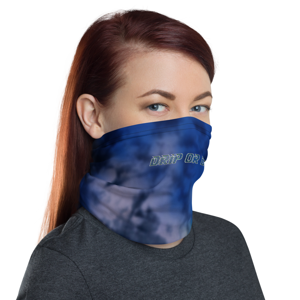 CRXWN | Drip or Dye | Tye Dye Season of Love 1 Cosmic Prophet Custom 3-in-1 UNISEX Gaiter Heavenly Color Clouds Hyper Royal Blue Ocean