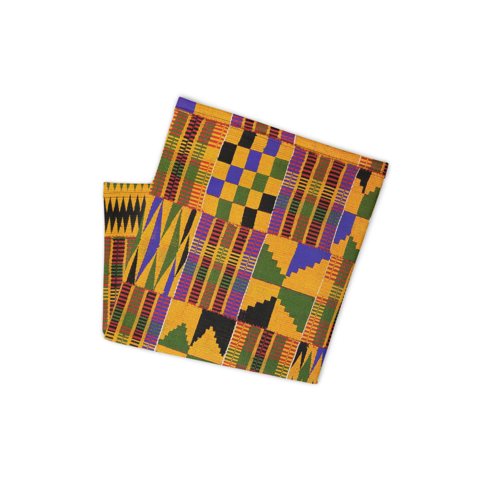 CRXWN | Drip or Dye Custom KENTE Cloth 3-in-1 UNISEX Gaiter Headband Face Cover