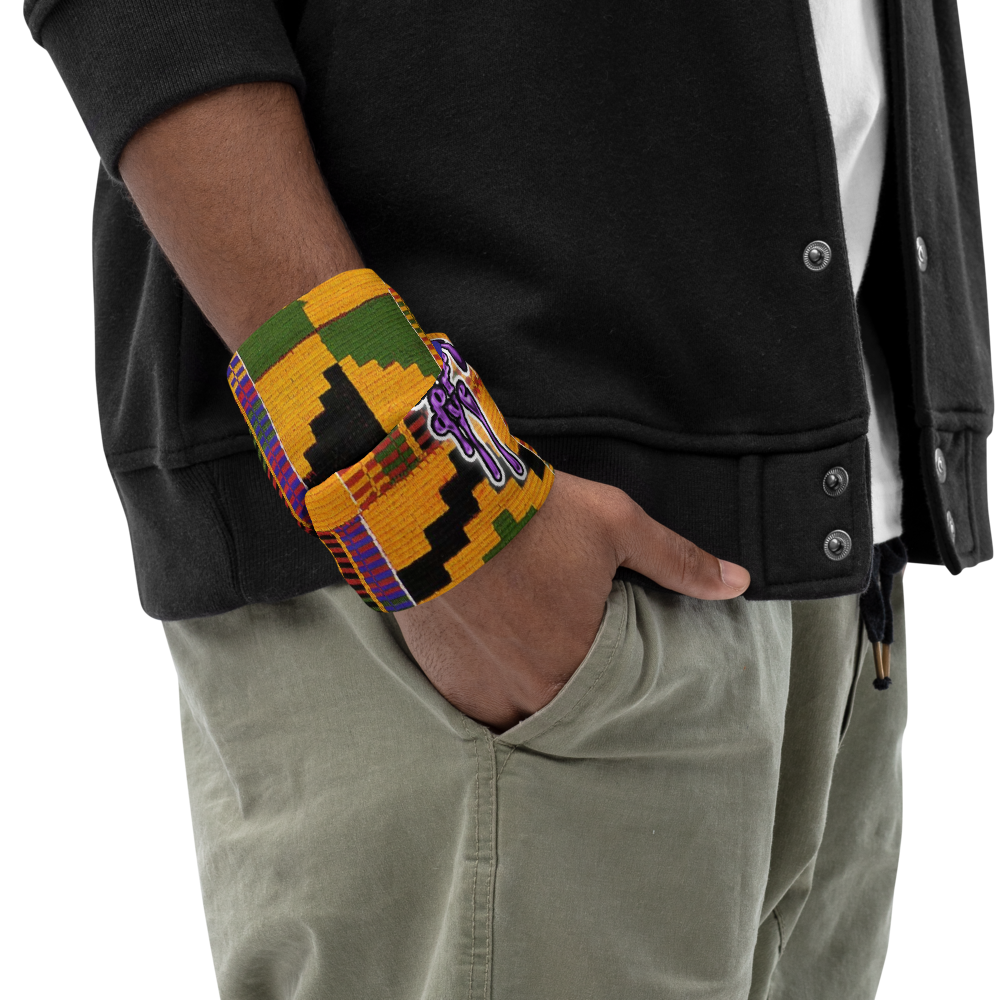 CRXWN | Drip or Dye Custom KENTE Cloth 3-in-1 UNISEX Gaiter Headband Face Cover