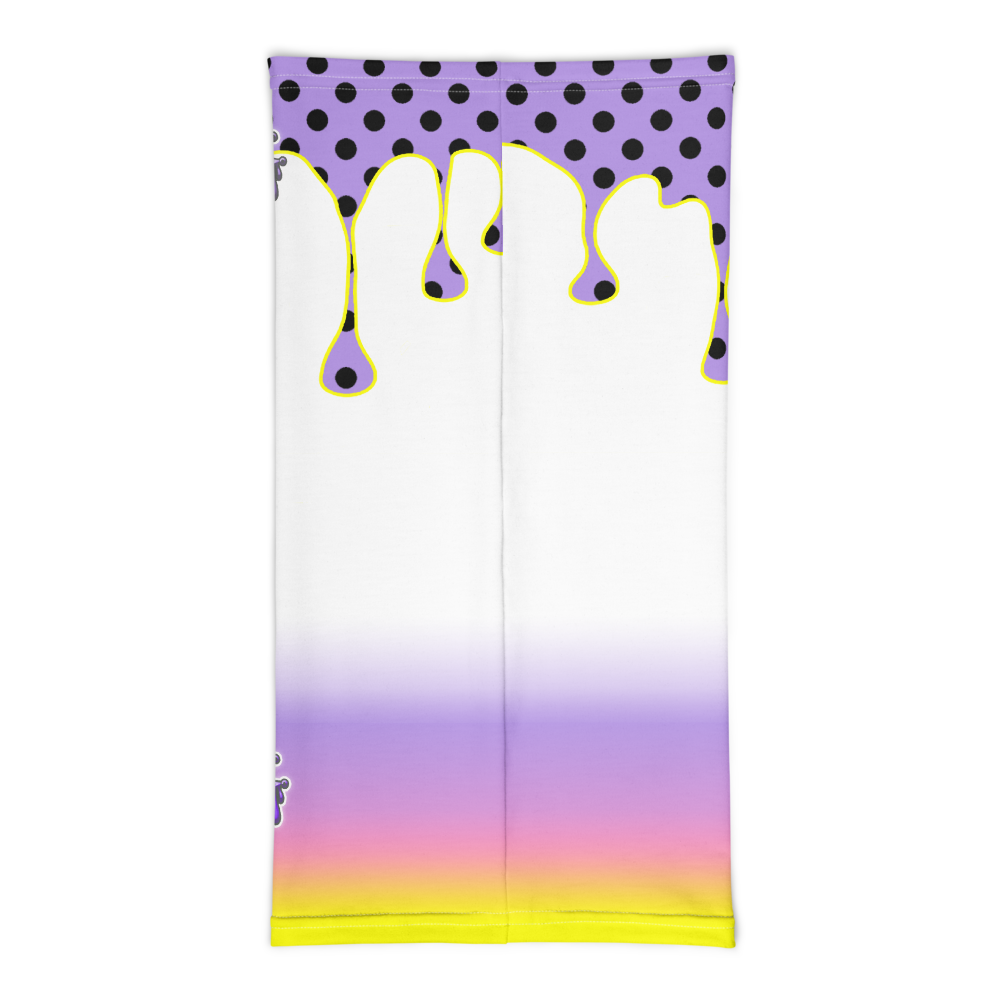 CRXWN | Drip or Dye Custom Ice Cream Candy Drip Polka Dot Print 3-in-1 UNISEX Gaiter Classic Purple