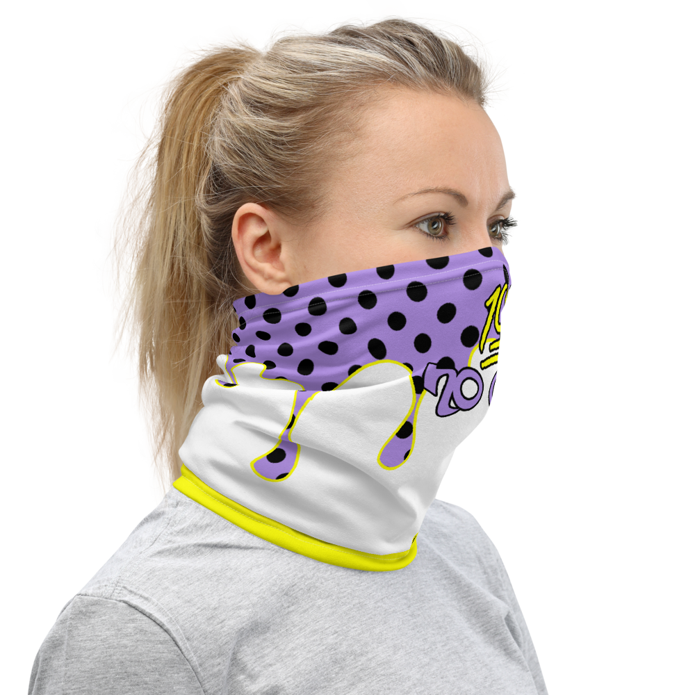 CRXWN | Drip or Dye Custom Ice Cream Candy Drip Polka Dot Print 3-in-1 UNISEX Gaiter Classic Purple