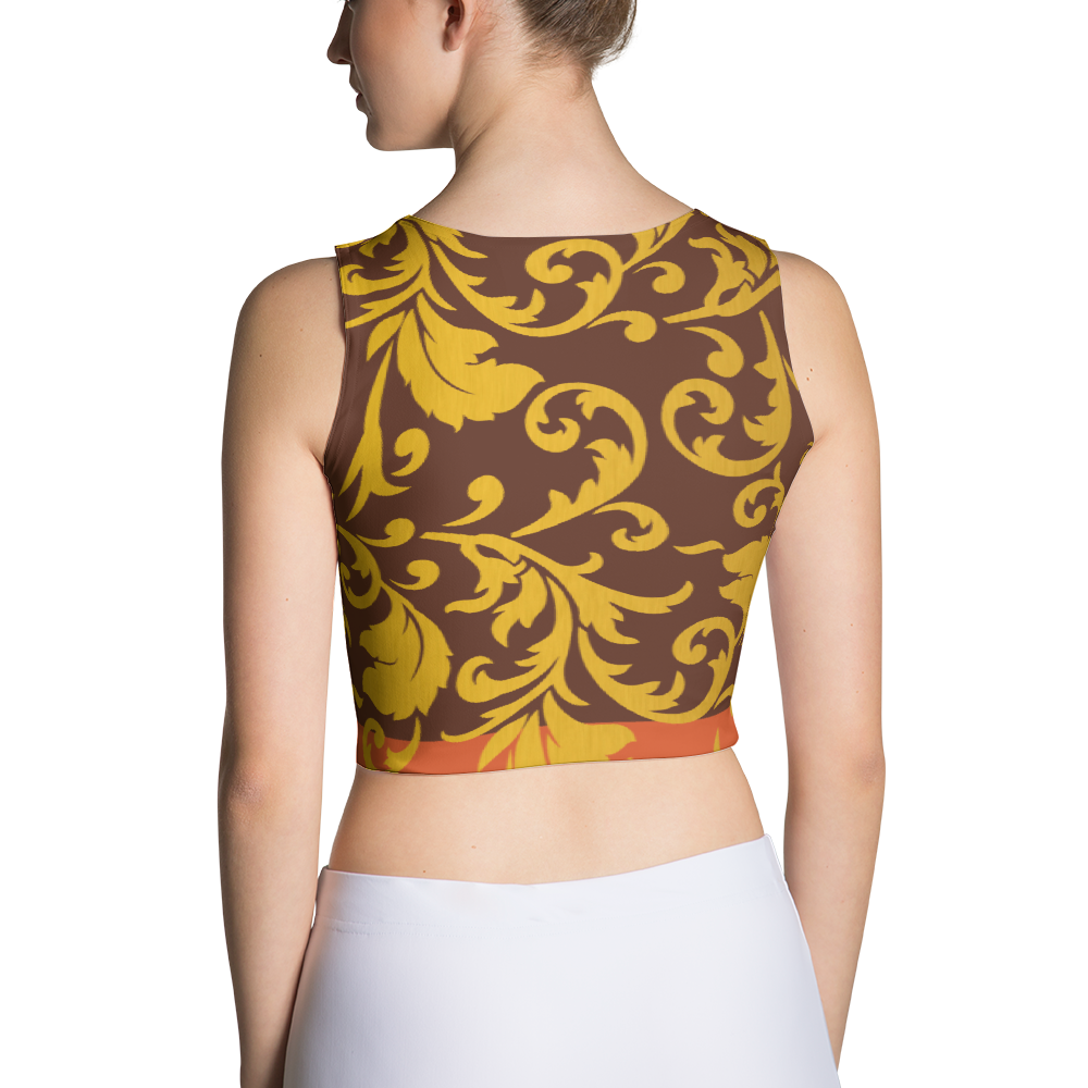 ROYAL. Heiress Maroon Spandex Crop Top