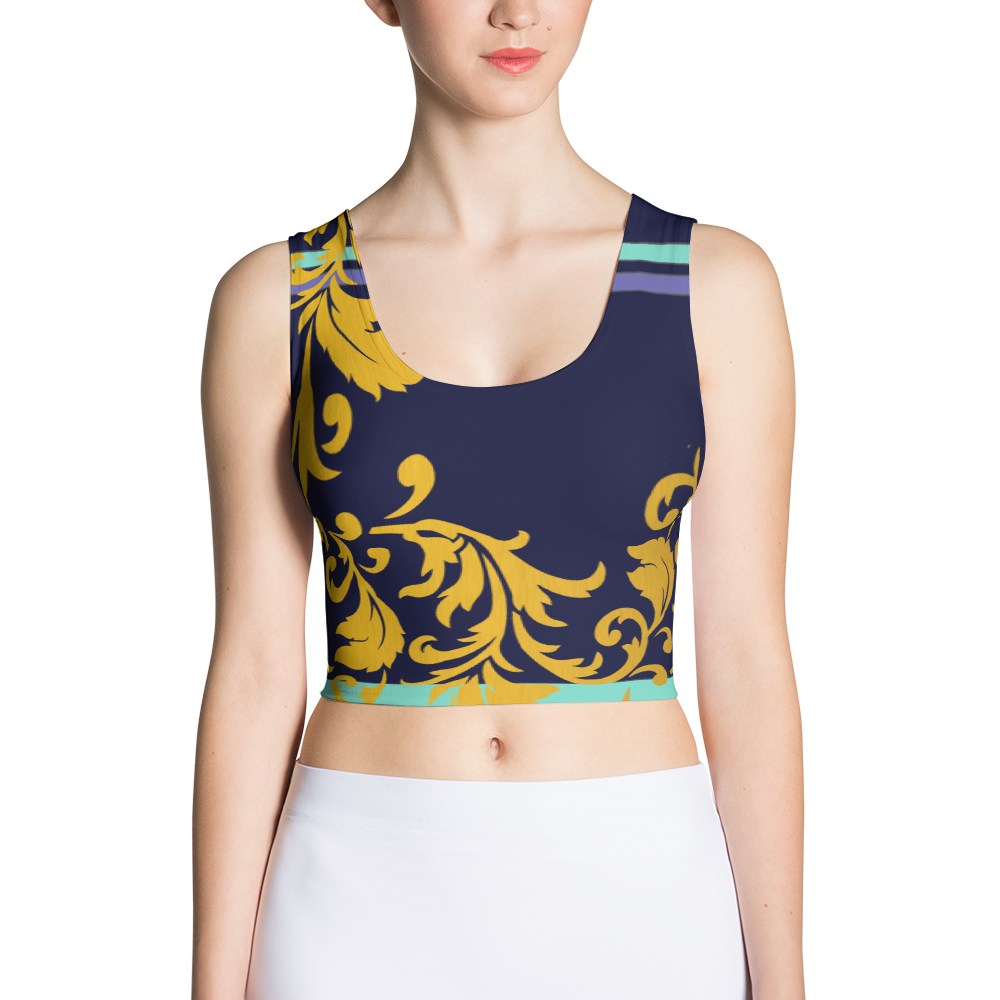 ROYAL. Heiress Royal Blue Spandex Crop Top