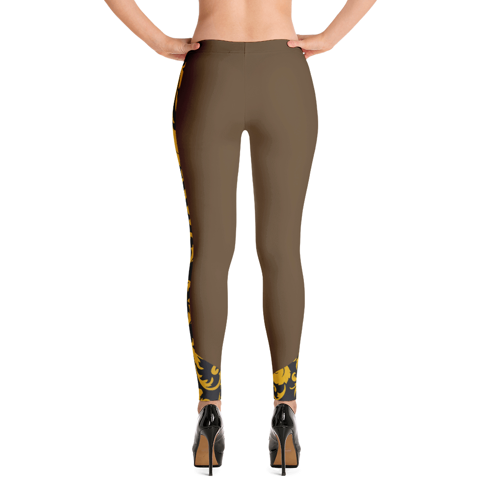 ROYAL. Heiress Brown Spandex Leggings