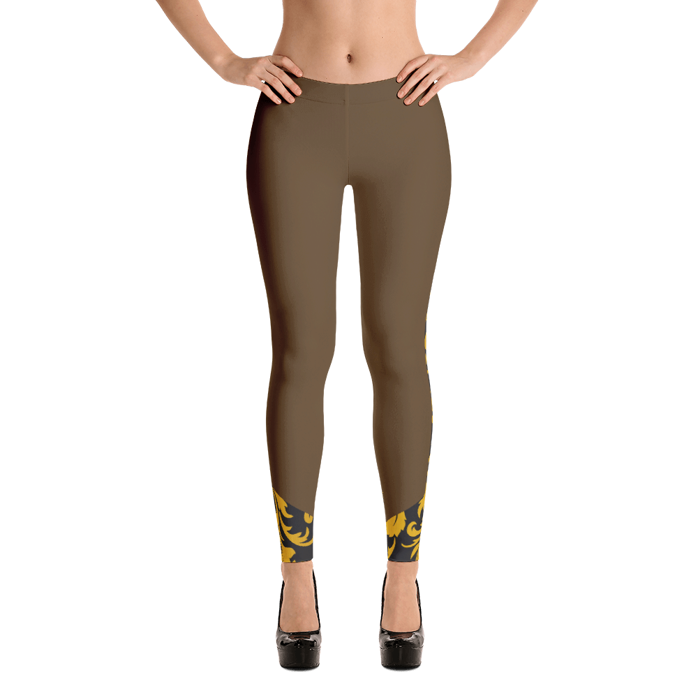 ROYAL. Heiress Brown Spandex Leggings
