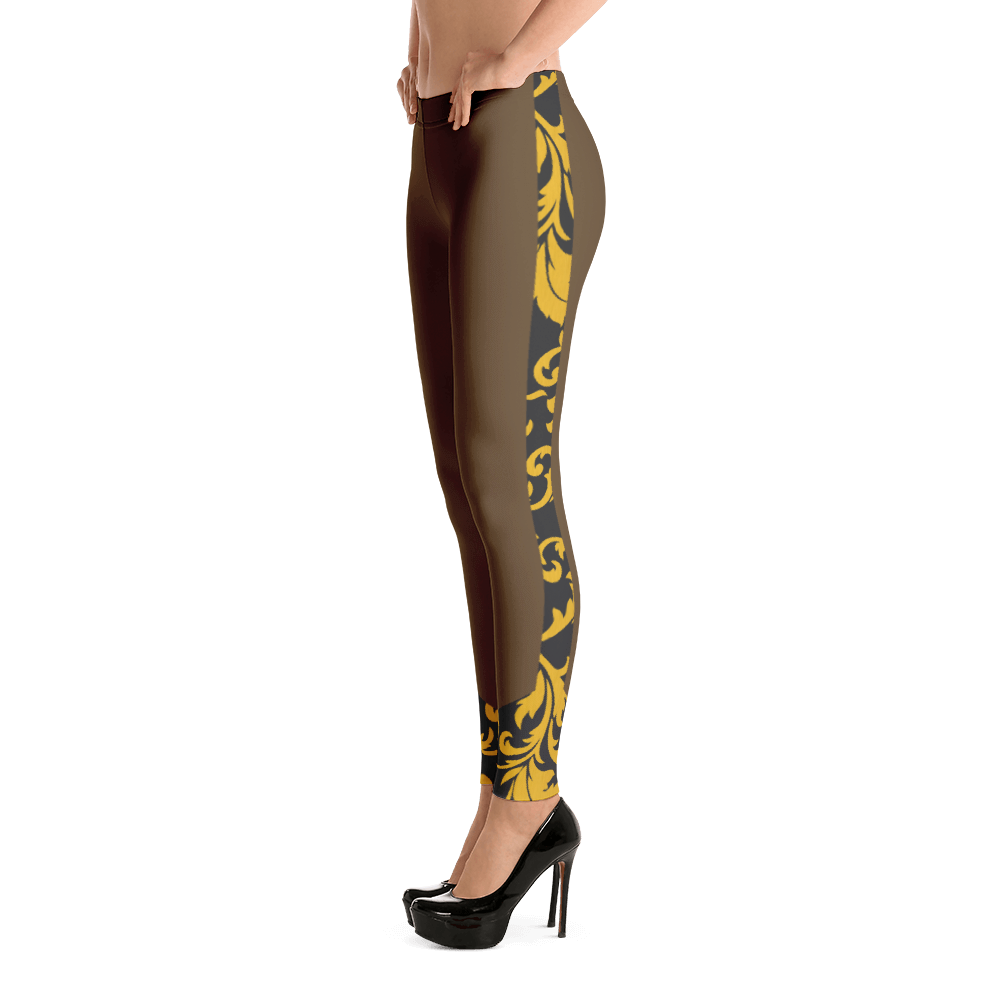 ROYAL. Heiress Brown Spandex Leggings
