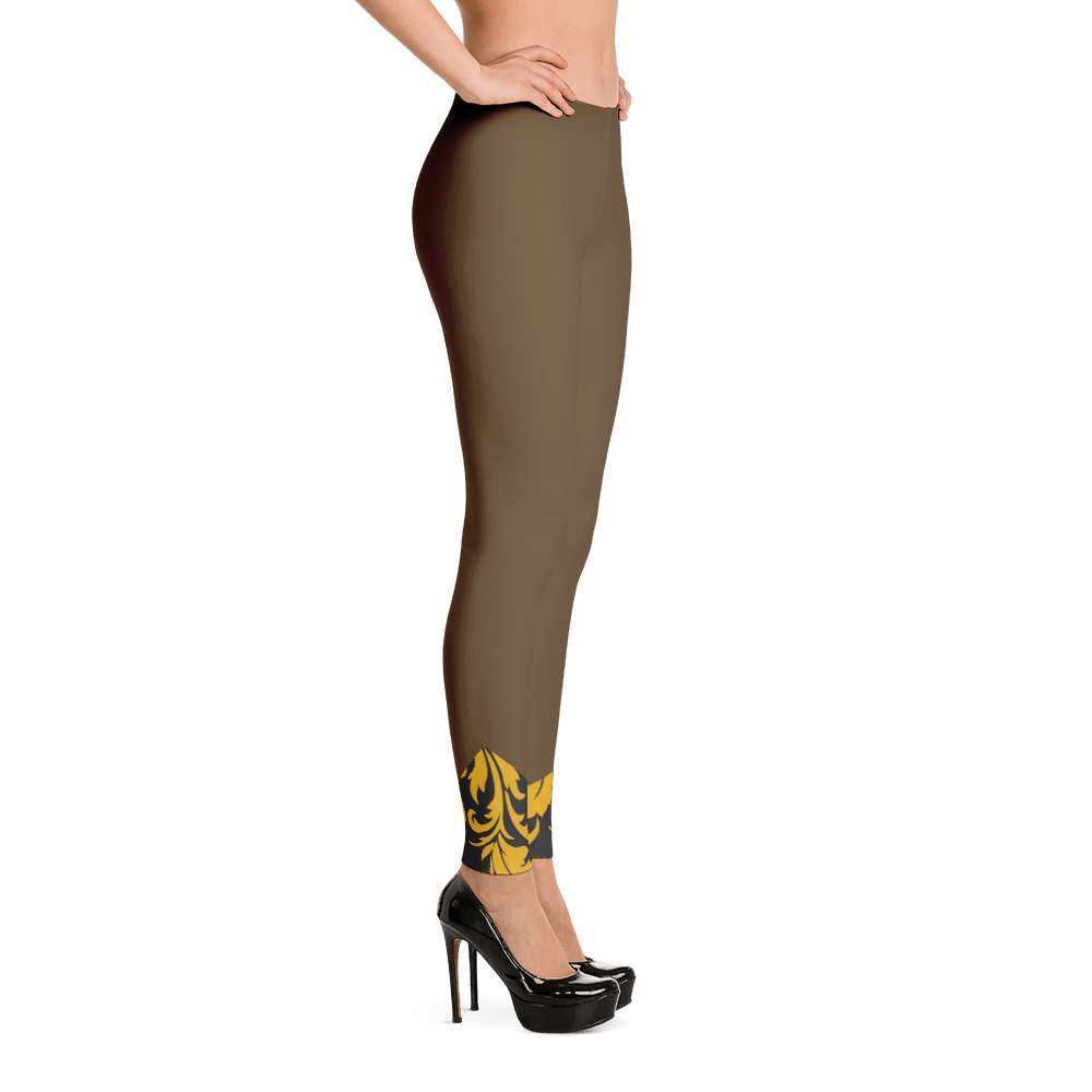 ROYAL. Heiress Brown Spandex Leggings