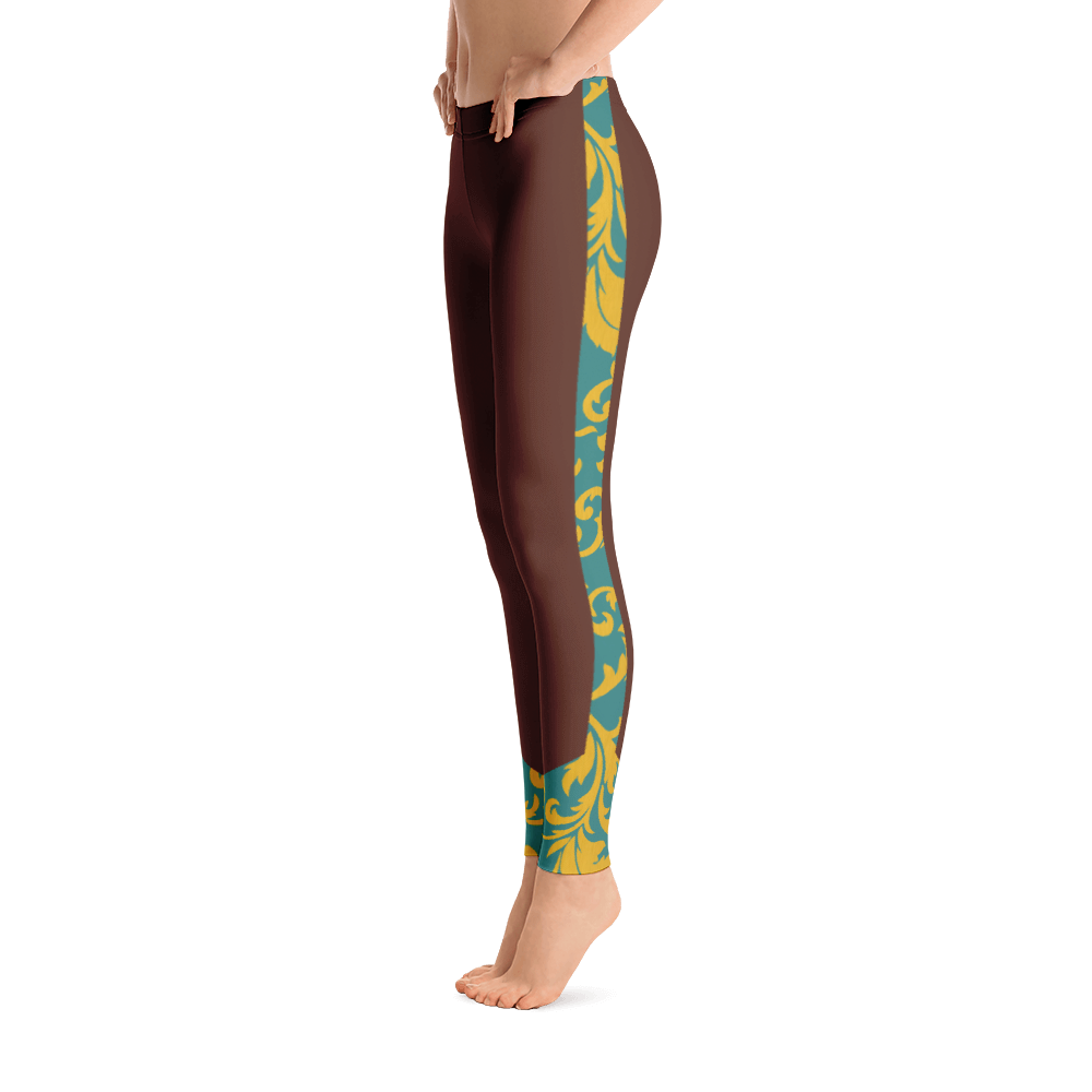 ROYAL. Heiress Maroon Spandex Leggings