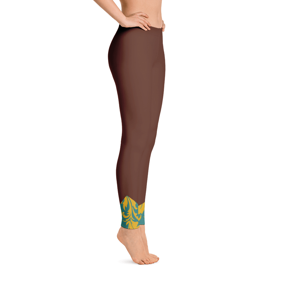 ROYAL. Heiress Maroon Spandex Leggings
