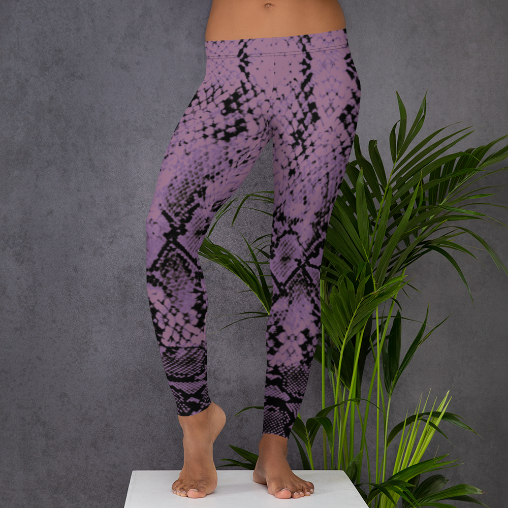 ROYAL. WEAR | QUEEN ISIS COBRA SNAKE PRINT LEGGINGS. PURPLE