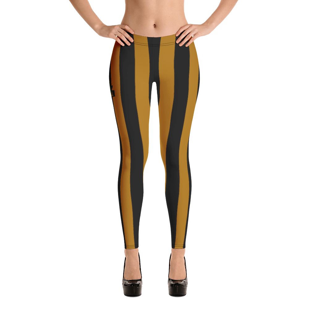 ROYAL. WEAR | ZEBRA CHROMA STRIPES LEGGINGS Honey Gold
