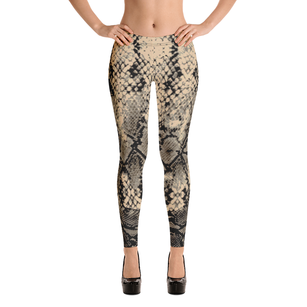 ROYAL. WEAR | QUEEN ISIS COBRA SNAKE PRINT LEGGINGS. TAN