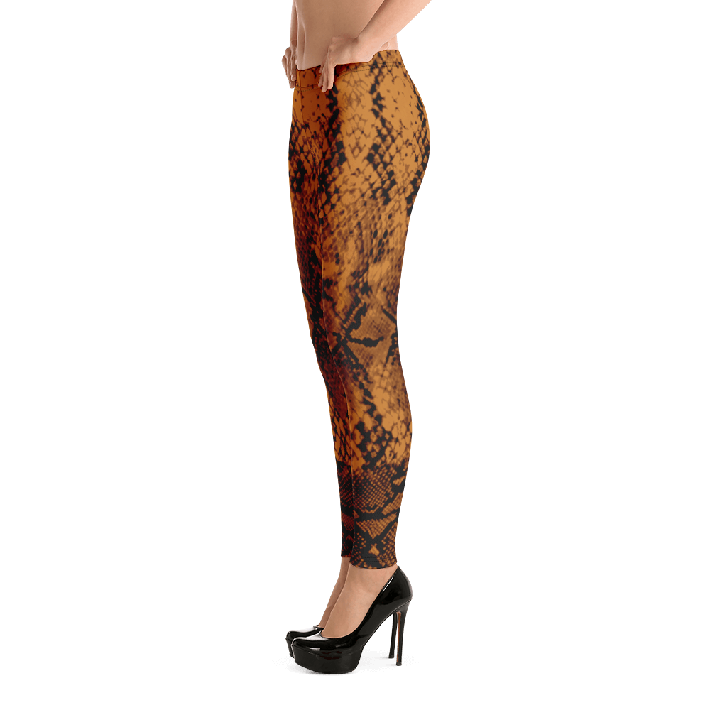 ROYAL. WEAR | QUEEN ISIS COBRA SNAKE PRINT LEGGINGS. BROWN