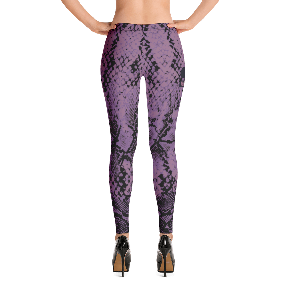 ROYAL. WEAR | QUEEN ISIS COBRA SNAKE PRINT LEGGINGS. PURPLE