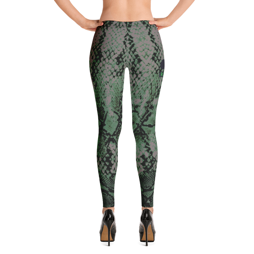 ROYAL. WEAR | QUEEN ISIS COBRA SNAKE PRINT LEGGINGS. GREEN