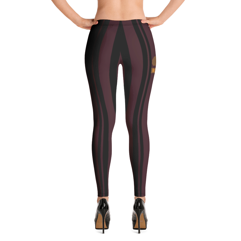 ROYAL. WEAR | ZEBRA CHROMA STRIPES LEGGINGS Maroon