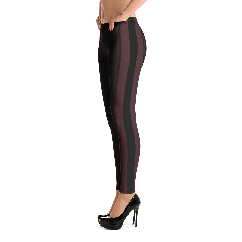 ROYAL. WEAR | ZEBRA CHROMA STRIPES LEGGINGS Maroon
