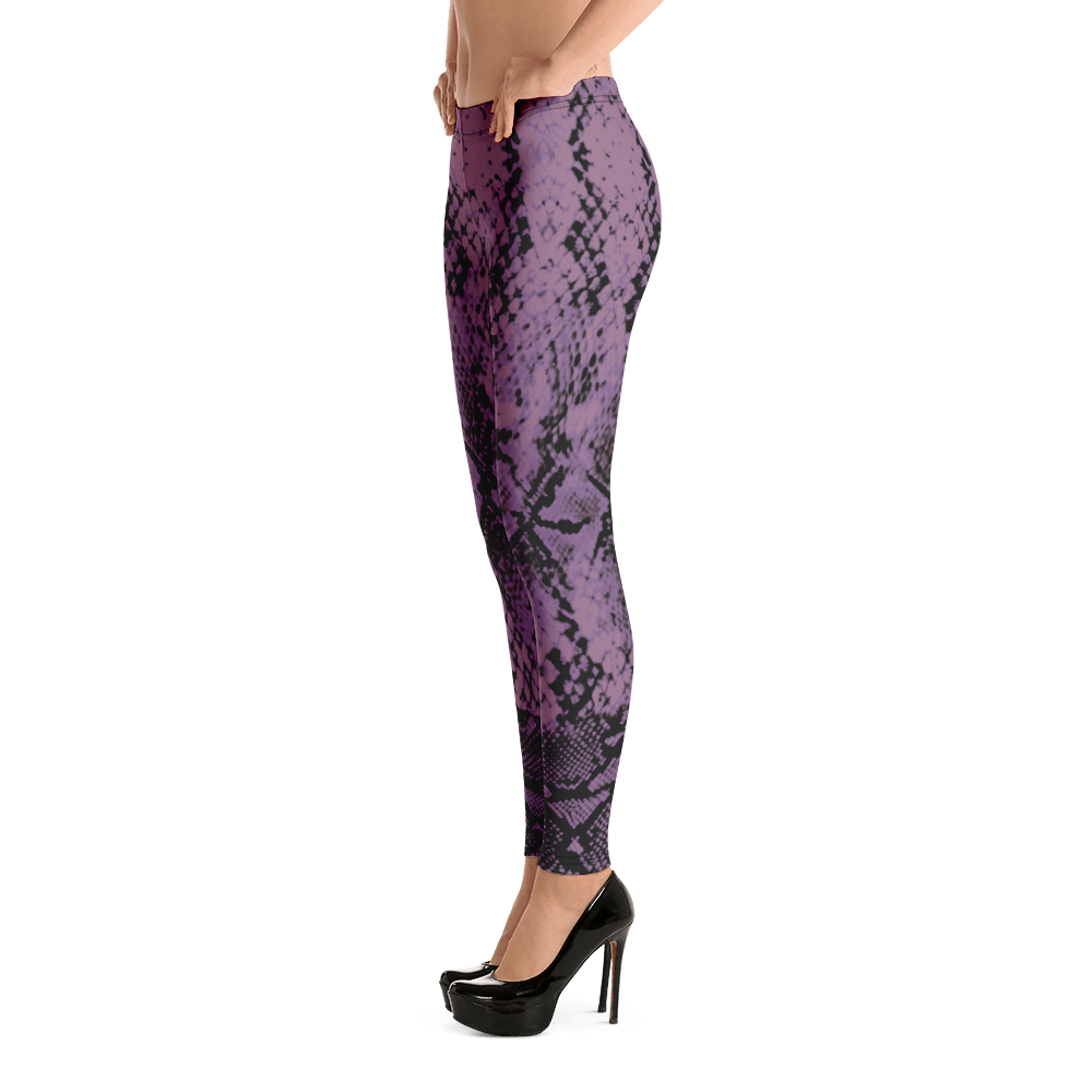 ROYAL. WEAR | QUEEN ISIS COBRA SNAKE PRINT LEGGINGS. PURPLE