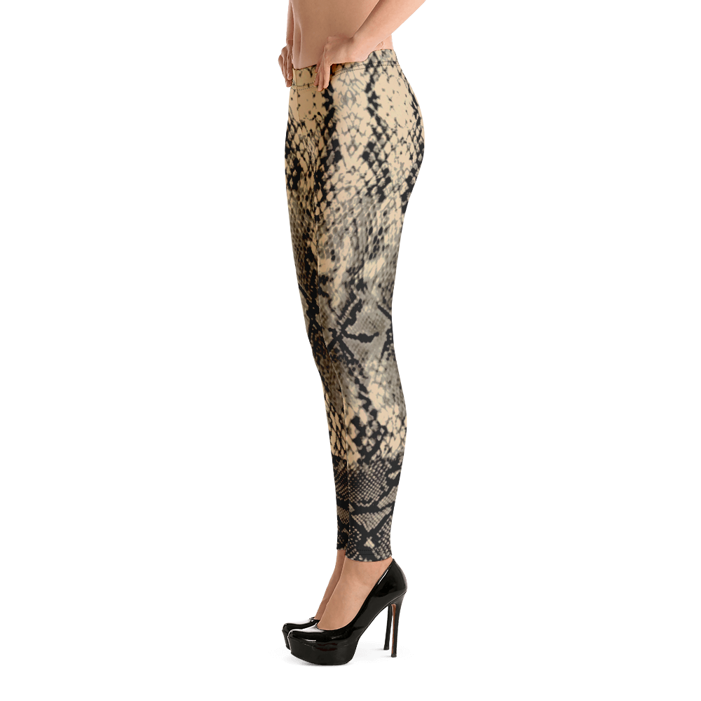 ROYAL. WEAR | QUEEN ISIS COBRA SNAKE PRINT LEGGINGS. TAN