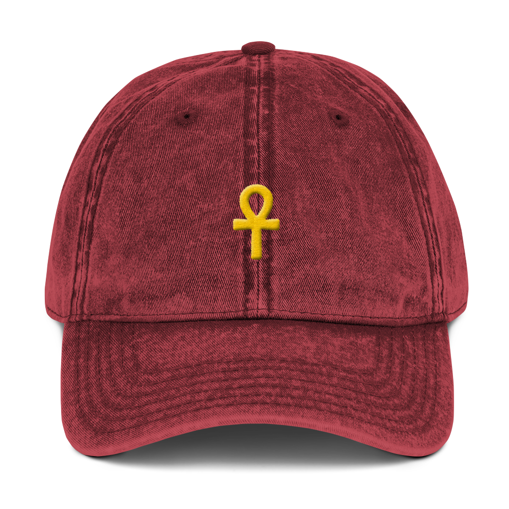 .ROYAL. ankh cap VINTAGE RED