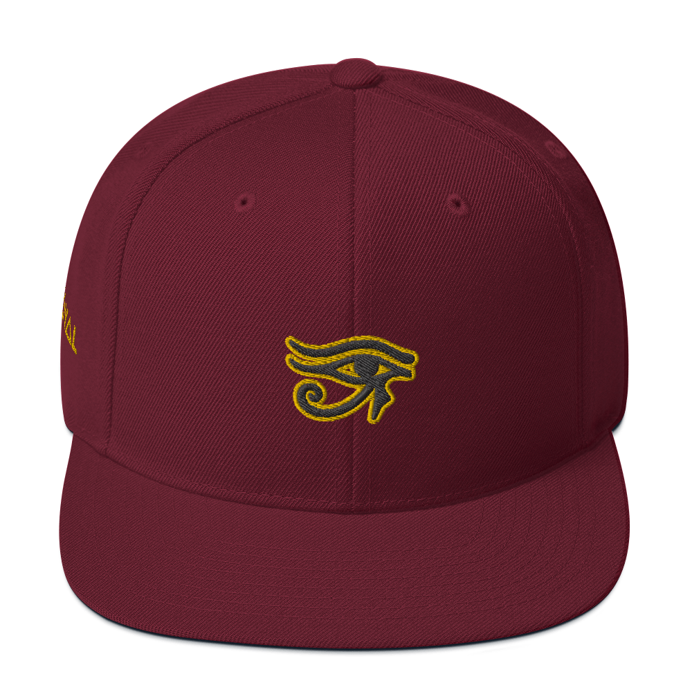 ROYAL. | Urban Resort | Nu Afrique Eye of Ra Crxwn Snapback Solid Honeycomb 3 VARIETIES