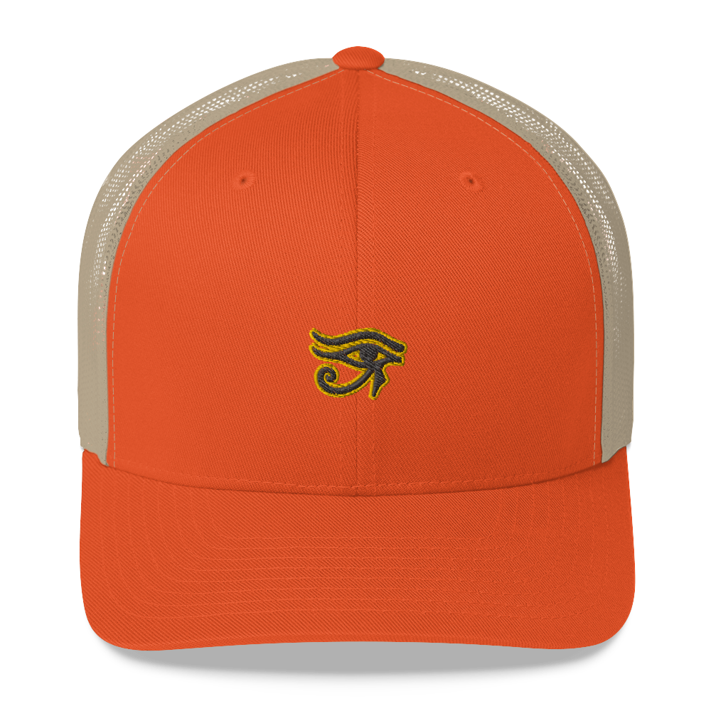 ROYAL. | Urban Resort | Conscious Culture Eye of Ra Crxwn Retro Trucker Cap HONEYCOMB 7 VARIETIES