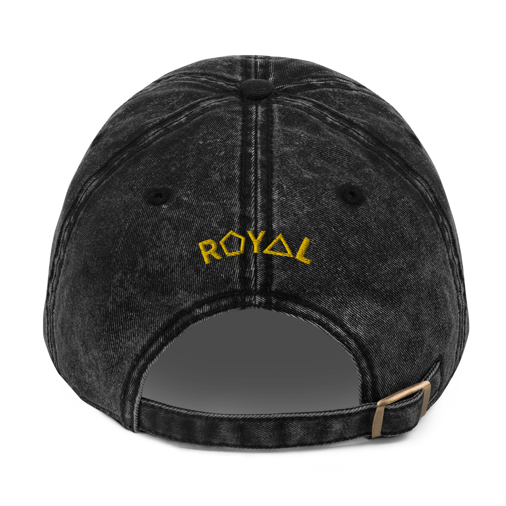 .ROYAL. ankh cap VINTAGE BLACK