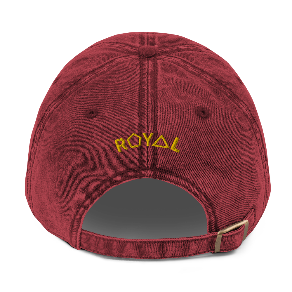 .ROYAL. ankh cap VINTAGE RED