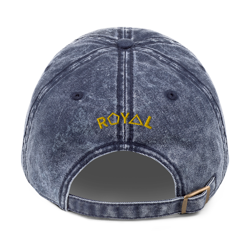 .ROYAL. ankh cap VINTAGE DENIM