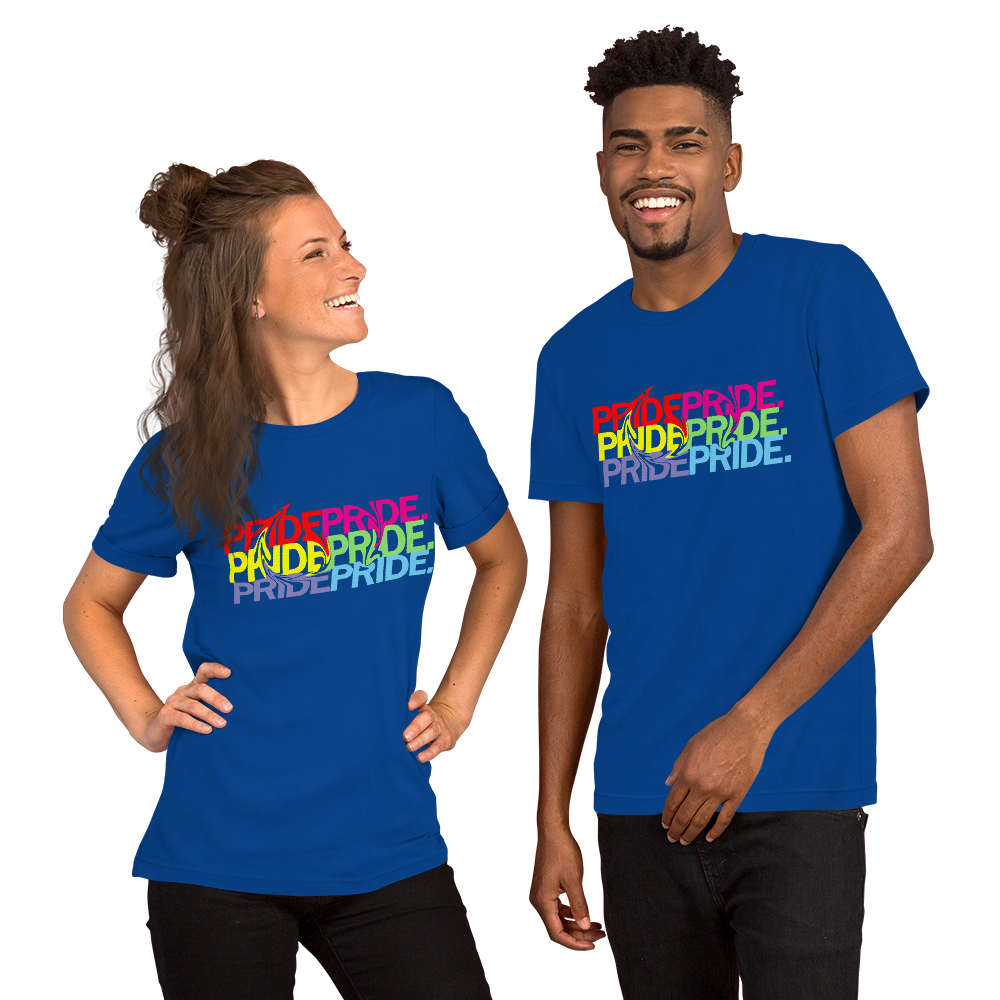 FEMME UNIV | LGBTQ PRIDEFEST Pride Swirl Unisex Tees VARIETIES AVAILABLE