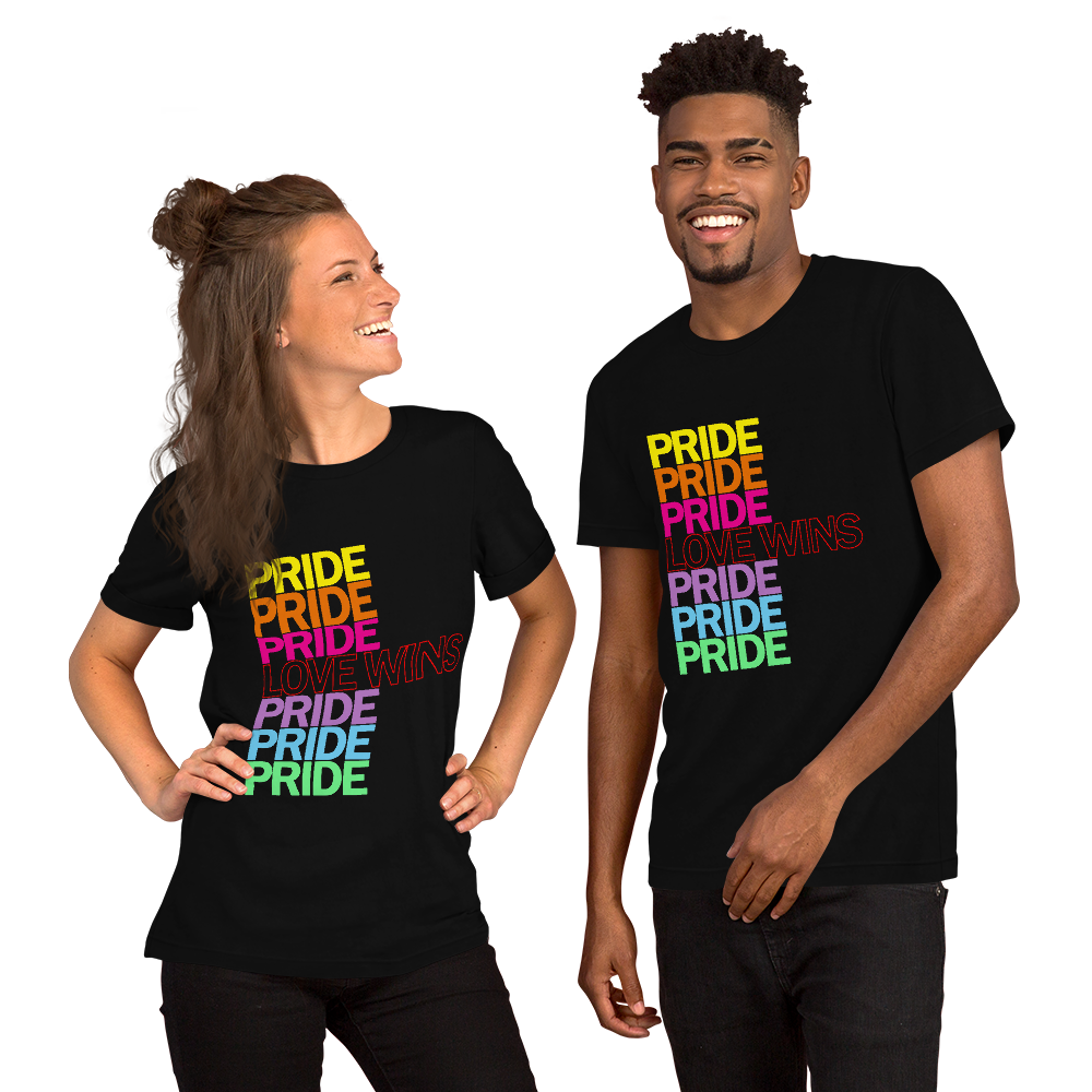 FEMME UNIV | LGBTQ PRIDEFEST Love Wins Pride Unisex Tees VARIETIES AVAILABLE