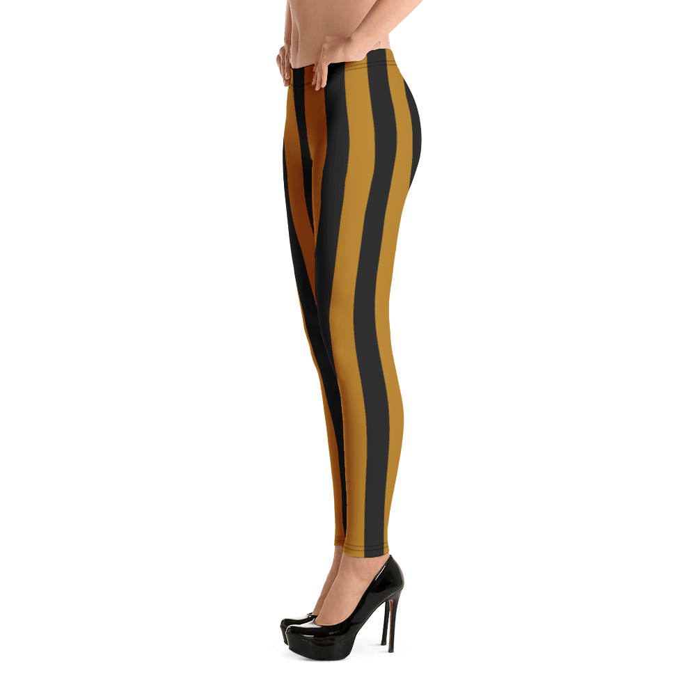 ROYAL. WEAR | ZEBRA CHROMA STRIPES LEGGINGS Honey Gold