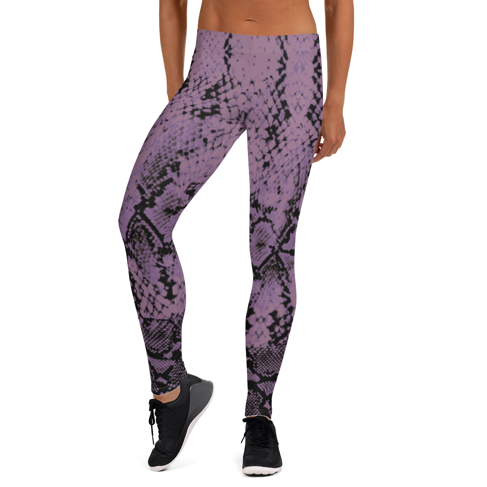 ROYAL. WEAR | QUEEN ISIS COBRA SNAKE PRINT LEGGINGS. PURPLE