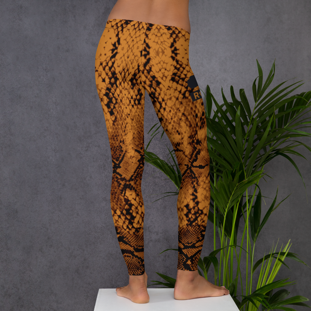 ROYAL. WEAR | QUEEN ISIS COBRA SNAKE PRINT LEGGINGS. BROWN