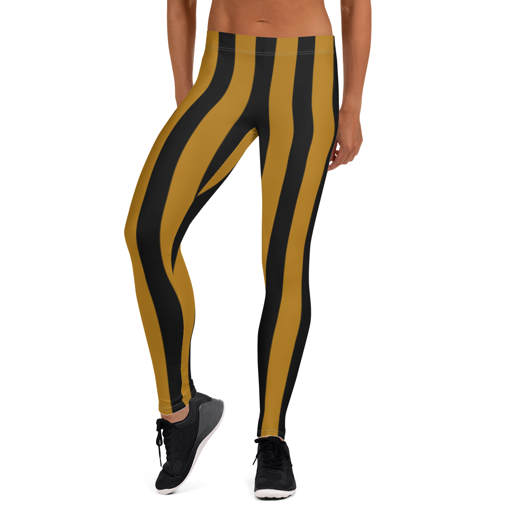 ROYAL. WEAR | ZEBRA CHROMA STRIPES LEGGINGS Honey Gold