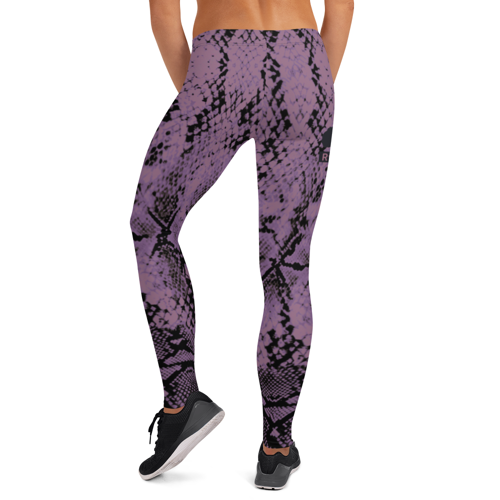 ROYAL. WEAR | QUEEN ISIS COBRA SNAKE PRINT LEGGINGS. PURPLE