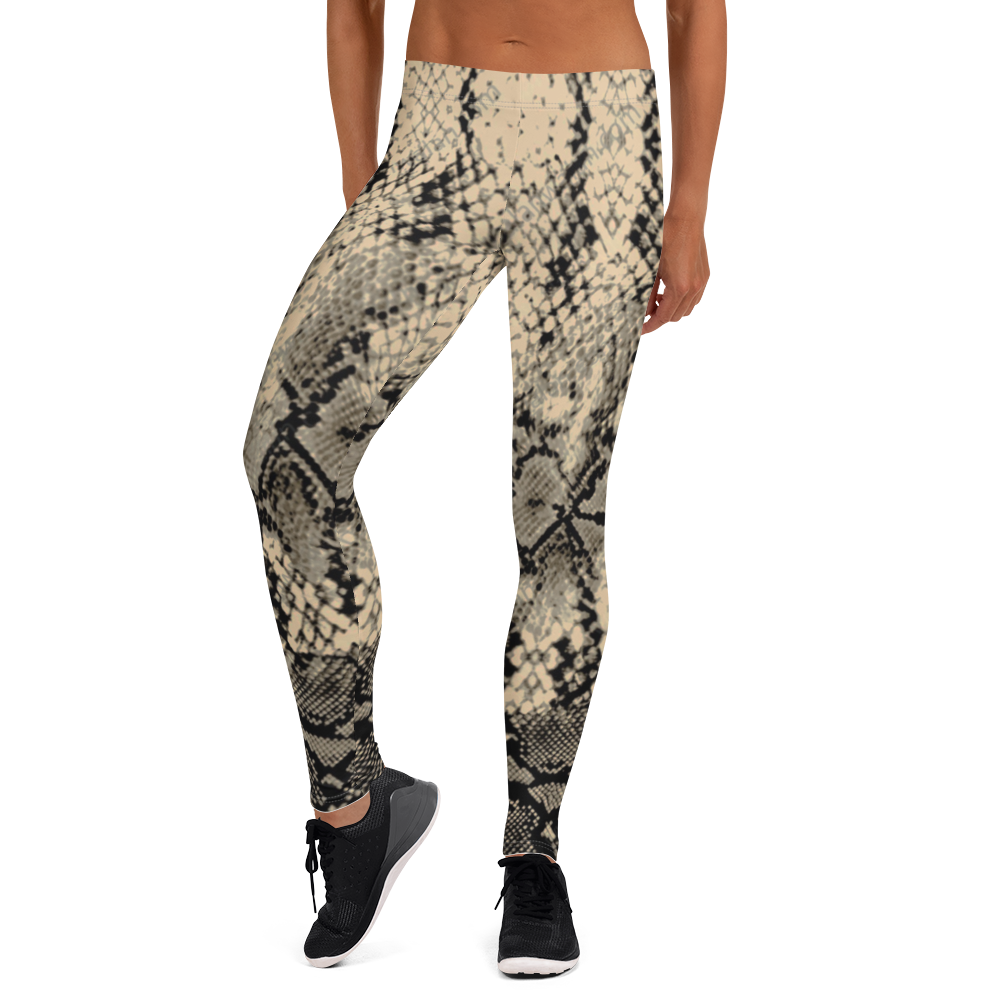ROYAL. WEAR | QUEEN ISIS COBRA SNAKE PRINT LEGGINGS. TAN
