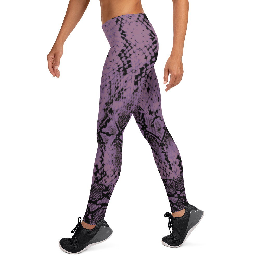 ROYAL. WEAR | QUEEN ISIS COBRA SNAKE PRINT LEGGINGS. PURPLE