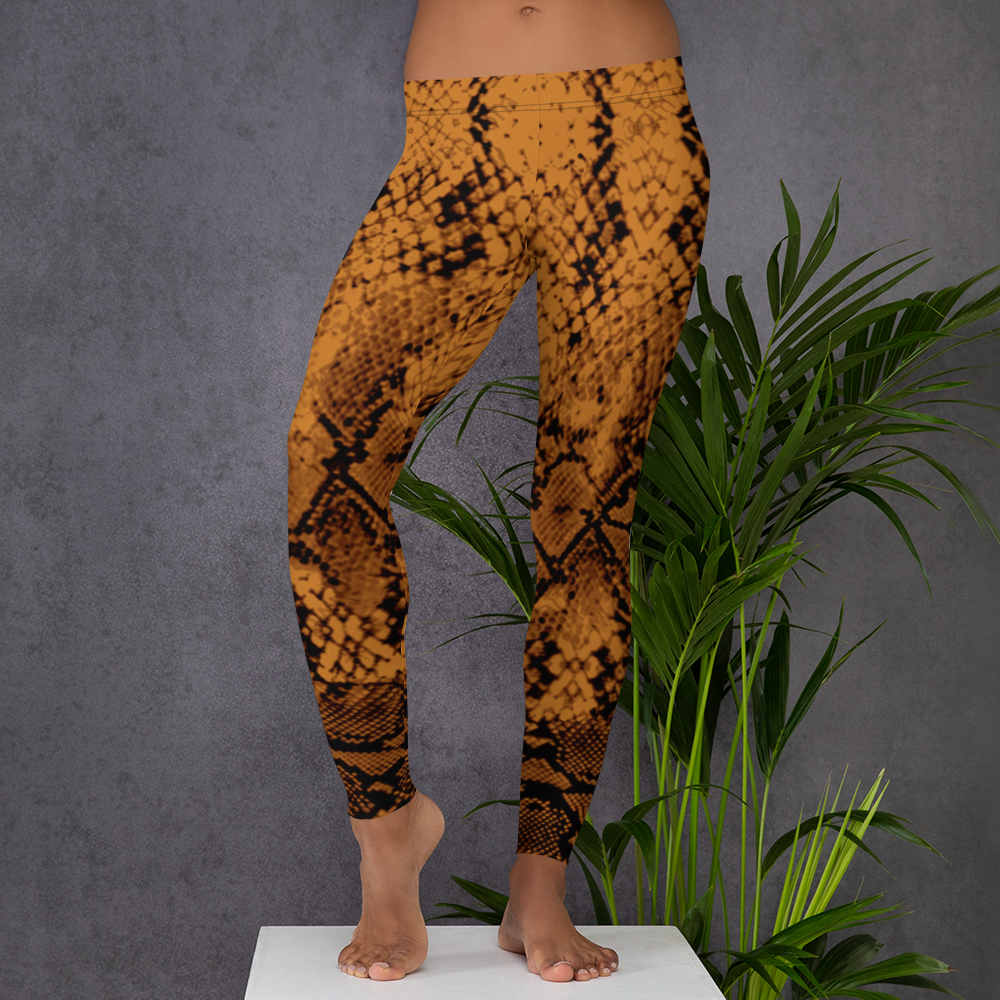 ROYAL. WEAR | QUEEN ISIS COBRA SNAKE PRINT LEGGINGS. BROWN