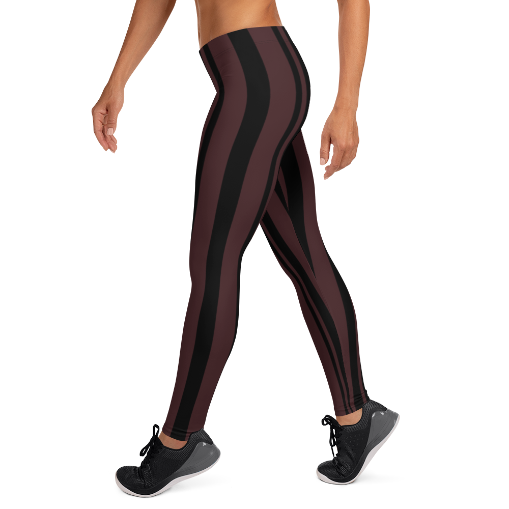 ROYAL. WEAR | ZEBRA CHROMA STRIPES LEGGINGS Maroon