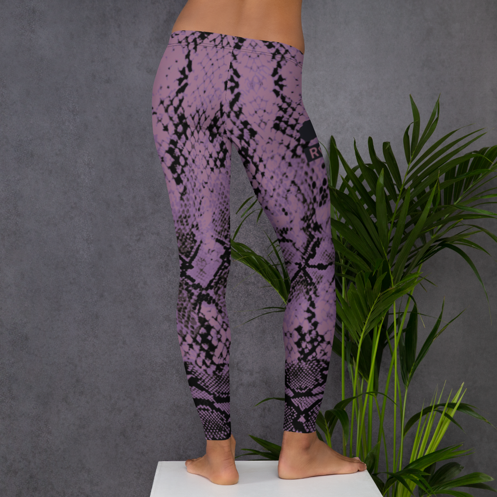 ROYAL. WEAR | QUEEN ISIS COBRA SNAKE PRINT LEGGINGS. PURPLE