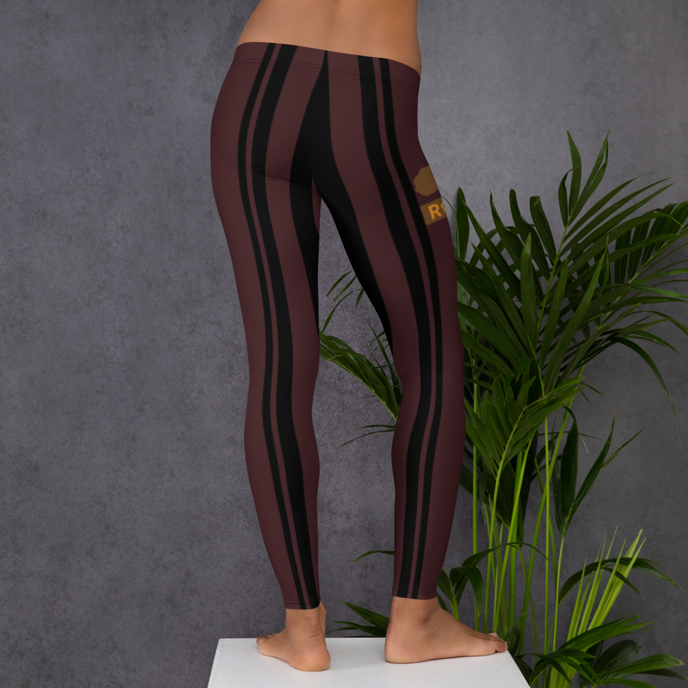 ROYAL. WEAR | ZEBRA CHROMA STRIPES LEGGINGS Maroon